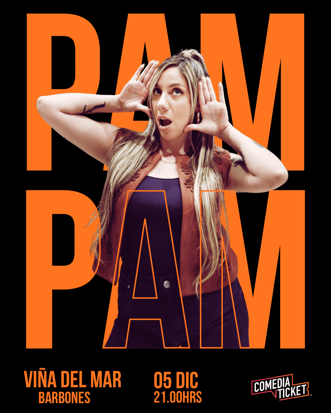 Flyer de PAM PAM EN VIÑA DEL MAR