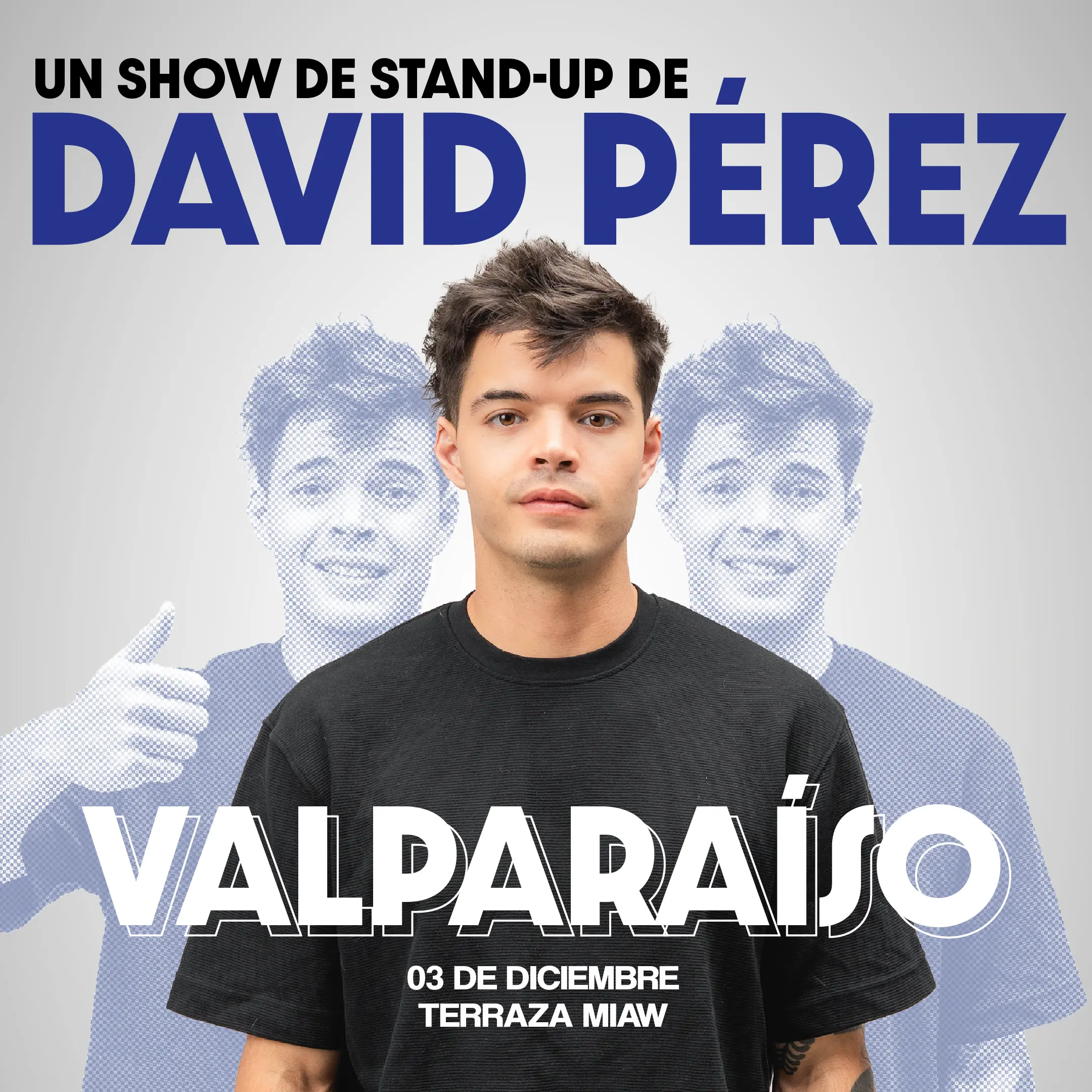 Flyer de David Pérez en Terraza Miaw
