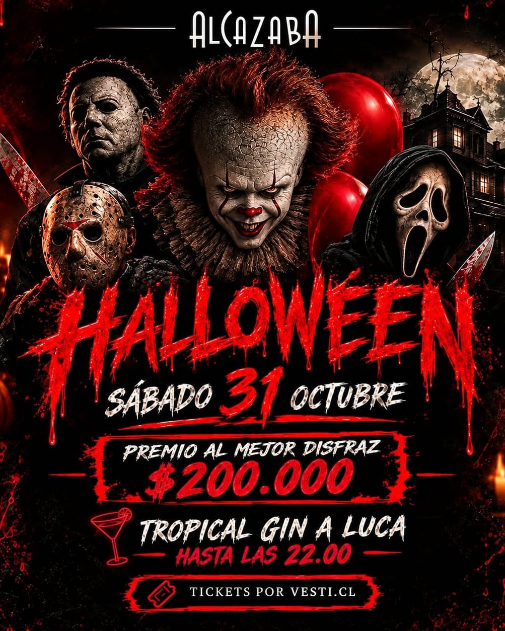 Flyer de Halloween en Alcazaba 🎃👻