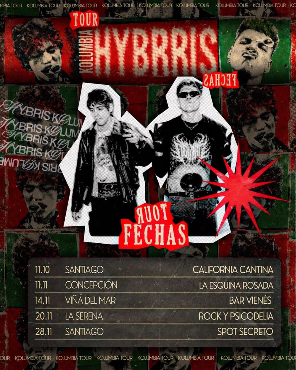 Flyer de KOLUMBIA EN BAR VIENÉS, VIÑA DEL MAR
