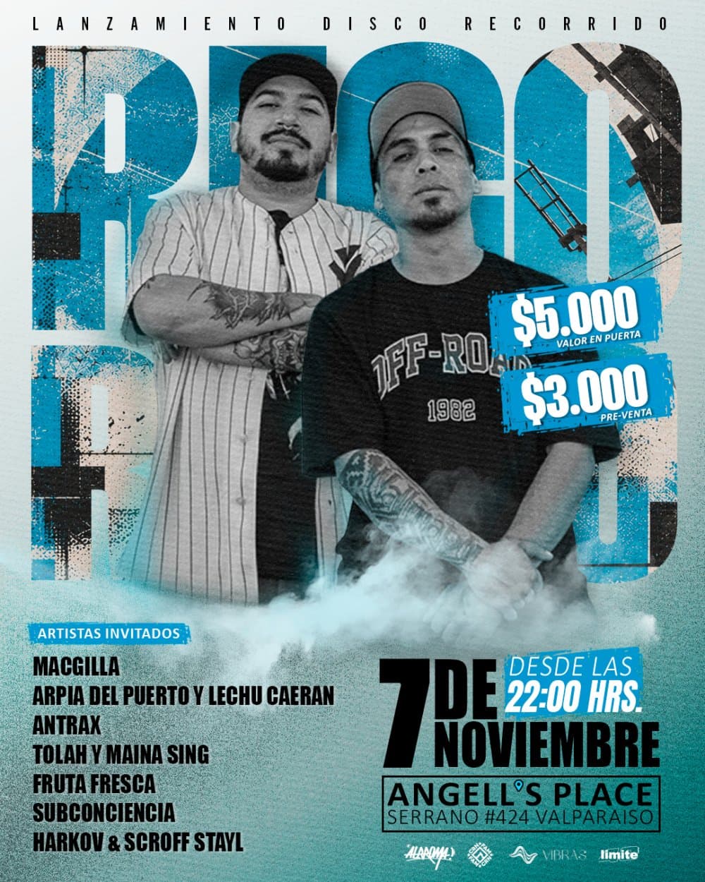 Flyer de JUANSITO + DJ ALRROMA: LANZAMIENTO RECORRIDO EN ANGEL'S PLACE, VALPARAÍSO