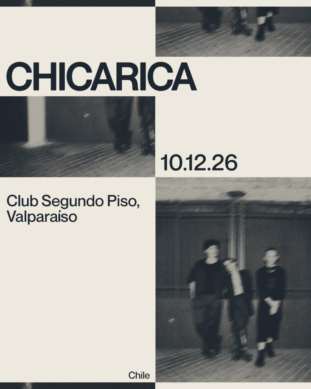 Flyer de CHICARICA EN VALPARAISO