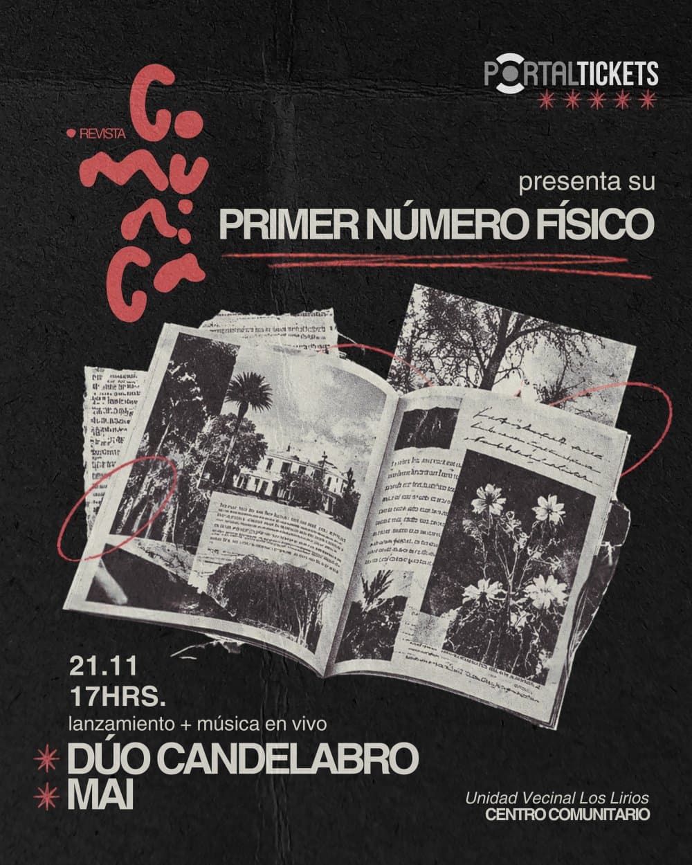 Flyer de COMUNICA, AHORA TAMBIÉN EN PAPEL | CANDELABRO DÚO + MAI — UNIDAD VECINAL LOS LIRIOS