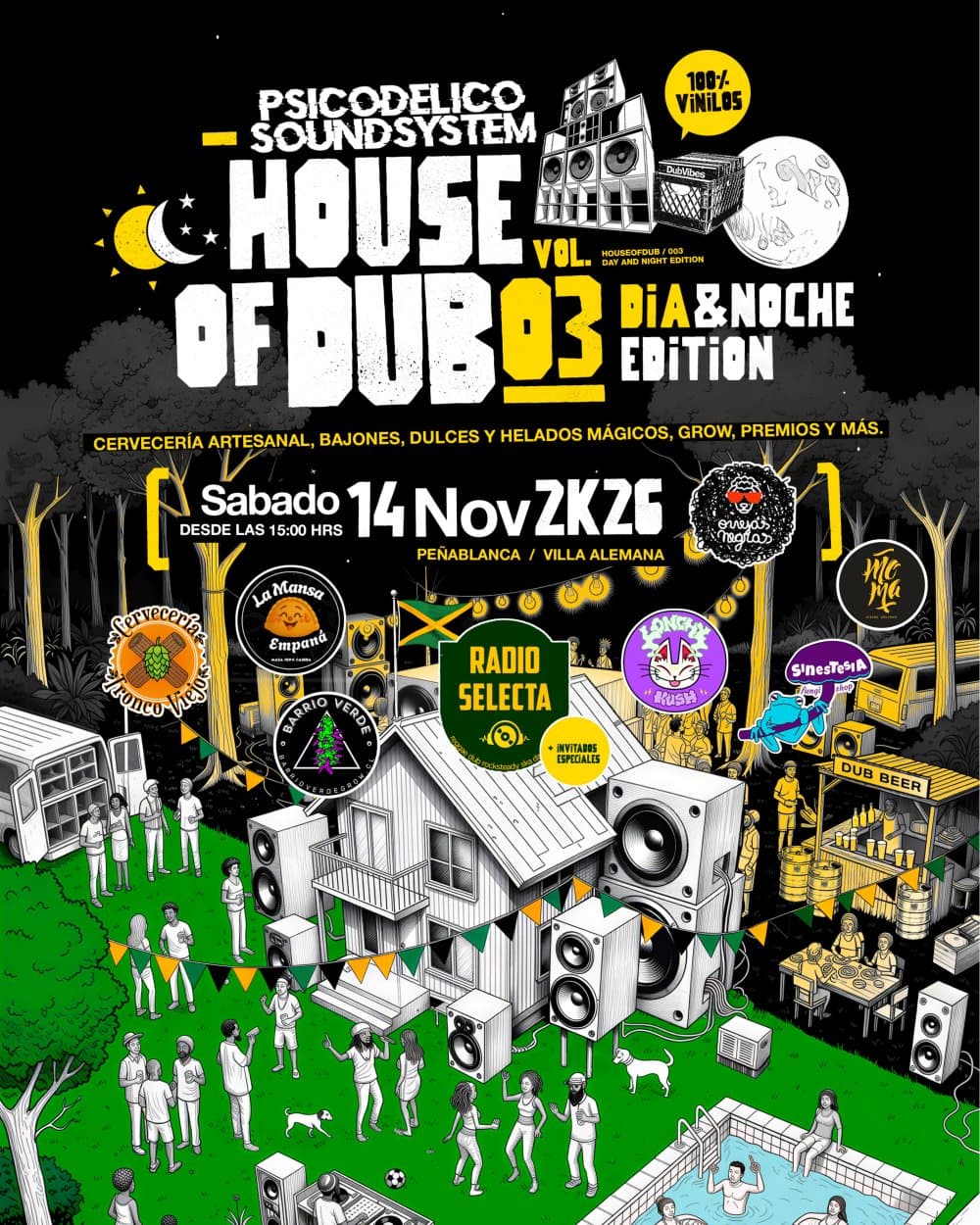 Flyer de HOUSE OF DUB 3