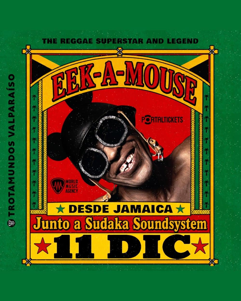 Flyer de EEK A MOUSE EN TROTAMUNDOS